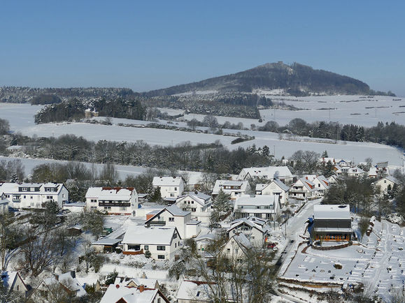 Über den Dächern von Naumburg im Winter (Foto:Karl-Franz Thiede)